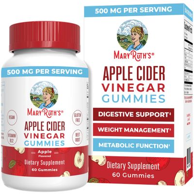 MaryRuth Organics Apple Cider Vinegar Gummies | ACV Gummies for Immune Support | Vegan | Non-GMO | Gluten Free | 60 Count