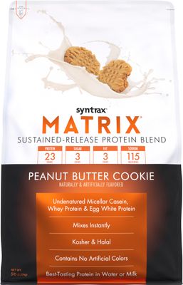 Syntrax Matrix Whey Protein, Peanut Butter Cookie, 5 Pound