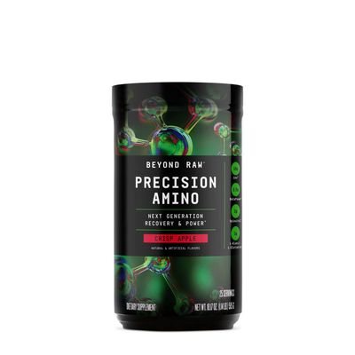 BEYOND RAW Precision Amino | Recovery &amp; Power Amino Acid Formula | Fuel Muscles | Enhance Hydration | Crisp Apple | 25 Servings