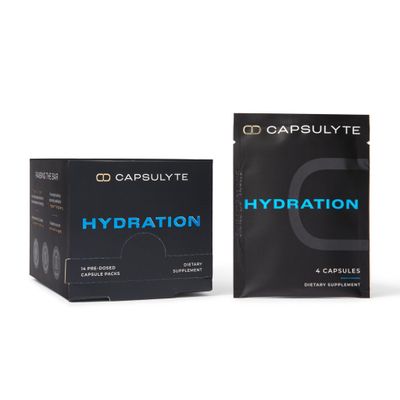 CAPSULYTE Hydration for After Alcohol and Workout Recovery | with Salt Electrolytes, Vitamins, Minerals | Liposomal Pureway C, Hydra 4G, Sodium, Potassium, Magnesium | Box of 14 Packets (56 Capsules)