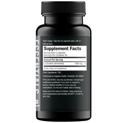 Nugenix Essentials L-Citrulline Supplement for Enhanced Blood Flow and Performance - 1500 mg, 60 Capsules