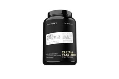 Project #1: Whey Protein Plus | Micro-Filtered Whey Isolate Powder for Muscle Development &amp; Rapid Recovery | Whey Protein Powder - Protein Drinks or Workout Smoothie | 28 Servings - Vanilla Cake