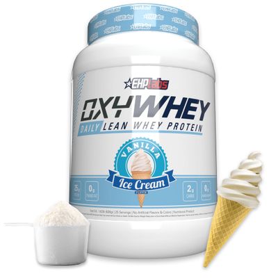 EHP Labs OxyWhey Whey Protein Isolate Powder - 25g of Whey Isolate Protein Powder, Meal Replacement Shake, Sugar Free Protein Powder - 25 Serves (Vanilla Ice Cream)