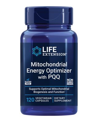 Life Extension Mitochondrial Energy Optimizer with PQQ - For Heart &amp; Brain Health, Energy Management and Anti-Aging - Gluten-Free, Non-GMO, Vegetarian - 120 Capsules
