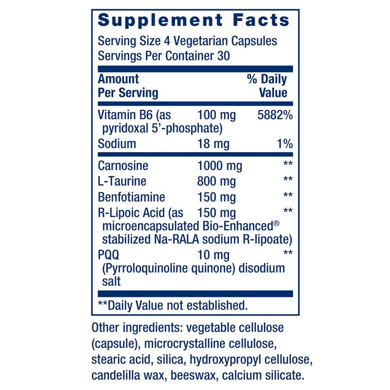 Life Extension Mitochondrial Energy Optimizer with PQQ - For Heart &amp; Brain Health, Energy Management and Anti-Aging - Gluten-Free, Non-GMO, Vegetarian - 120 Capsules