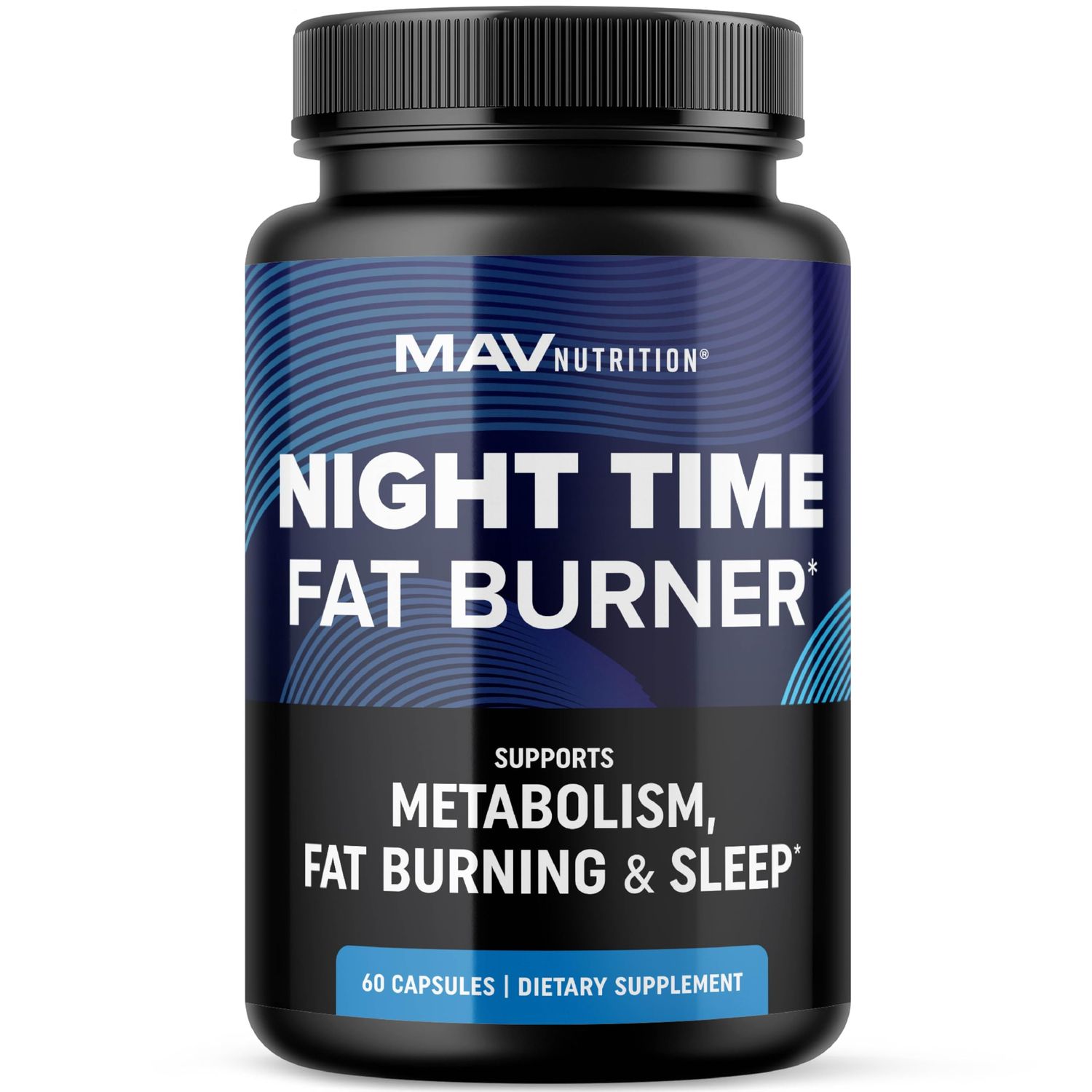 Night Time Fat Burner for Weight Loss Support &amp; Sleep Aid | Appetite Suppressant, Carb Blocker, Overnight Metabolism Booster for Stomach Fat Burner &amp; Night Shred with Melatonin | Non-GMO, Vegan 60ct