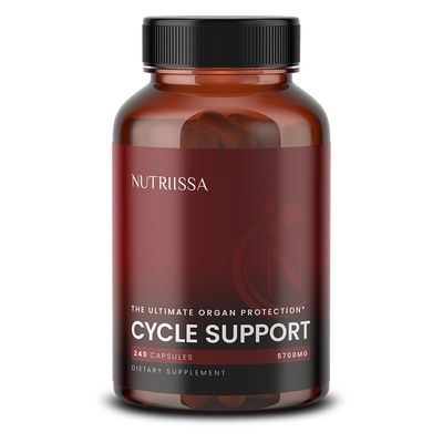 Nutriissa Cycle Support - Premium Kidney &amp; Liver Detox - Organ Defense for Bodybuilders &amp; Weightlifters - EPEB Certified for Purity &amp; Potency - 400mg TUDCA &amp; 1000mg NAC - Vegan, 240 Capsules