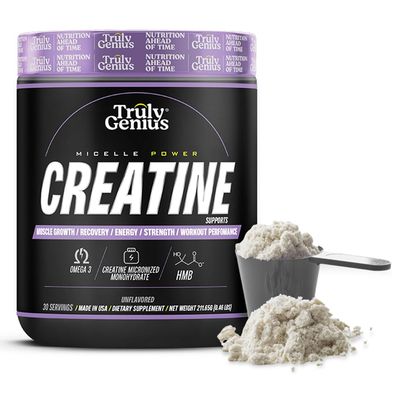 Creatine Monohydrate Powder - Omega 3, HMB, Creatine - High Absorption for Men &amp; Women - Supports Energy &amp; Muscle Repair - Founded by James Rodriguez - 30 Servings, 211 Grams (Unflavored)