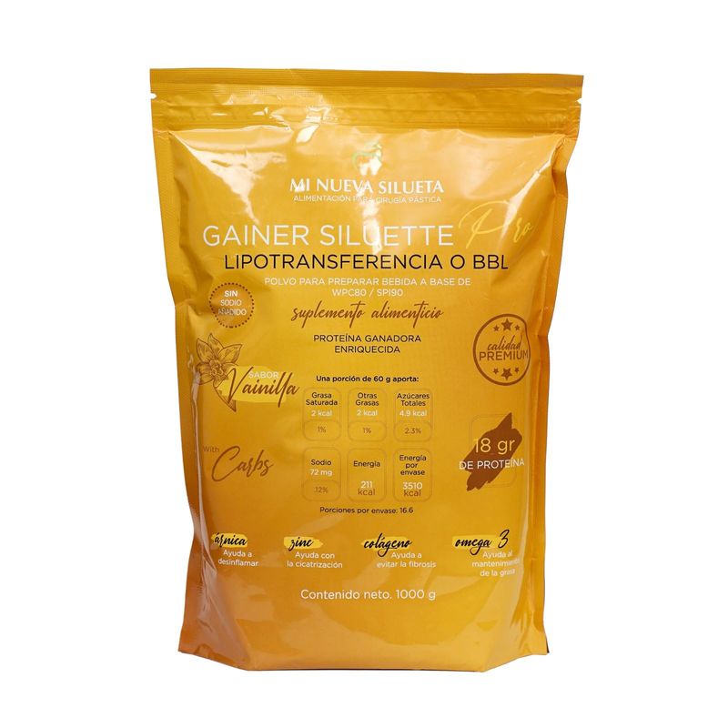 Mi Nueva Silueta Gainer Siluette Pro (Vanilla)