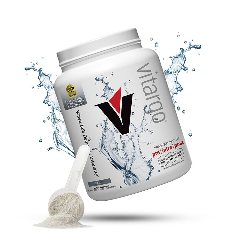 Vitargo Carbohydrate Powder, 2X Faster Absorbing, 4.4 LB Plain, Pre, Intra &amp; Post, Sugar-Free Complex Carb Powder for Recovery, Endurance &amp; Muscle Gain, Made in USA