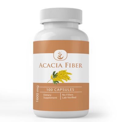 PURE ORIGINAL INGREDIENTS Acacia Fiber, (100 Capsules) Pure, No Additives Or Fillers, Lab Verified