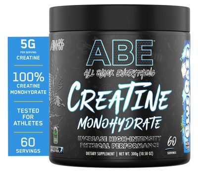 All Black Everything Creatine Monhydrate | 60 Servings | Blue Razz | Micronized Amino Acid Powder | Support Muscles | Cellular Energy | Cognitive Function | Gluten-Free and Keto Friendly