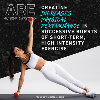 All Black Everything Creatine Monhydrate | 60 Servings | Blue Razz | Micronized Amino Acid Powder | Support Muscles | Cellular Energy | Cognitive Function | Gluten-Free and Keto Friendly