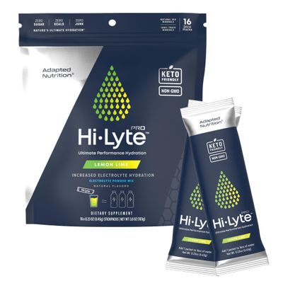 Hi-Lyte Pro Hydration Packets - 16 Individual Drink Packets | Lemon Lime | Flavored Electrolyte Powder Packets | Sugar-Free, Zero Carb, Zero Calorie