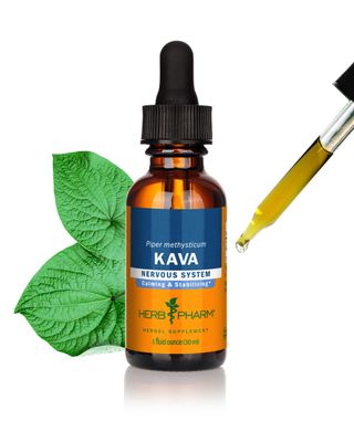 Herb Pharm Organic Kava Root Liquid Extract for Stress Relief &amp; Relaxation*: Vegan Kava Extract, Non-GMO Kava Kava Tincture for Calm &amp; Relaxed Mood, Gluten-Free, 1 Oz