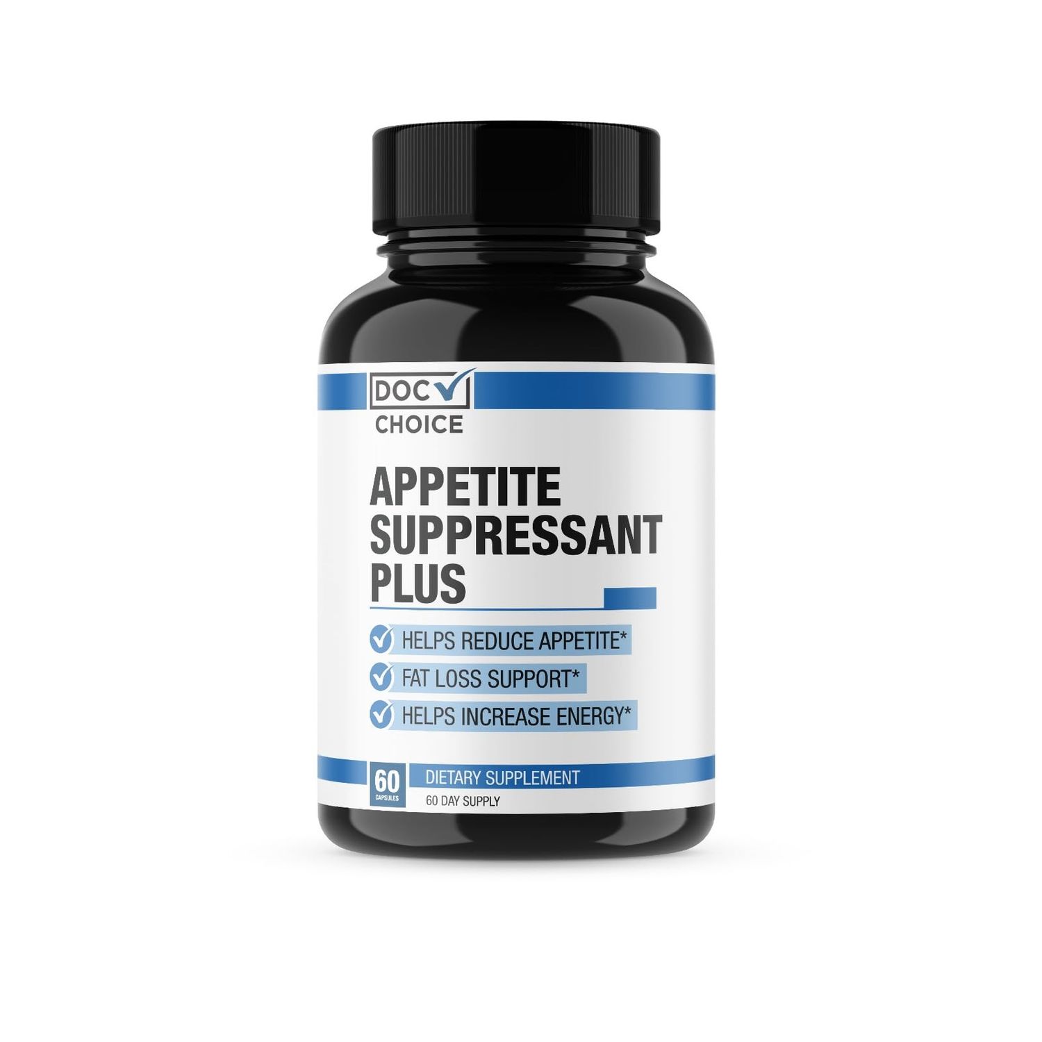 Doc Certified | #1 Strongest Appetite Suppressant for Weight Loss Pills for Women &amp; Men | Fat Burner Supplement, Metabolism Booster, Carb Blocker | Extra Strength Diet Pills That Work Fast - 60 Dose