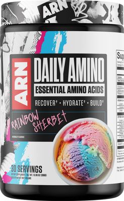 Arms Race Nutrition | ARN | Daily Amino Essential Amino Acids (30 Servings, Rainbow Sherbet)