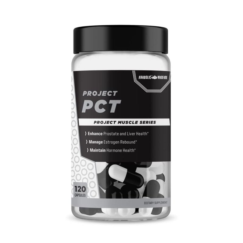 Anabolic Warfare Project PCT Supports Hormone Health, Promotes Post-Workout Recovery &amp; Provides Liver Support - Made with Botanicals - 120 Capsules (40 Servings)