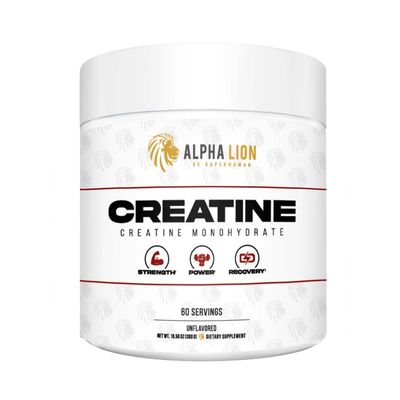 ALPHA LION Creatine Monohydrate Powder, 5000mg Per Serving (5g), Supports Muscle Strength, Power, Athletic Performance, Pure Creatine Supplement (60 Servings, Unflavored)