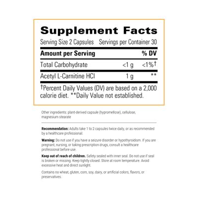Integrative Therapeutics Acetyl L-Carnitine - Supports Mental Function* - Supports Cellular Energy Production* - Vegan - 60 Capsules