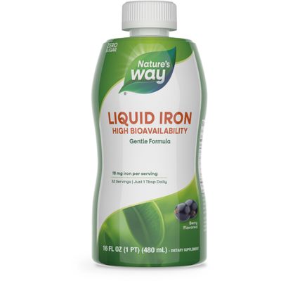WELLESSE Liquid Mineral Supplement, Iron, 16 Ounce