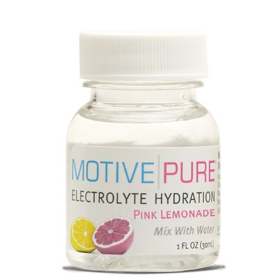 Motive Pure Electrolyte Hydration, Pink Lemonade, 1 oz Mini Bottle, 12-Pack