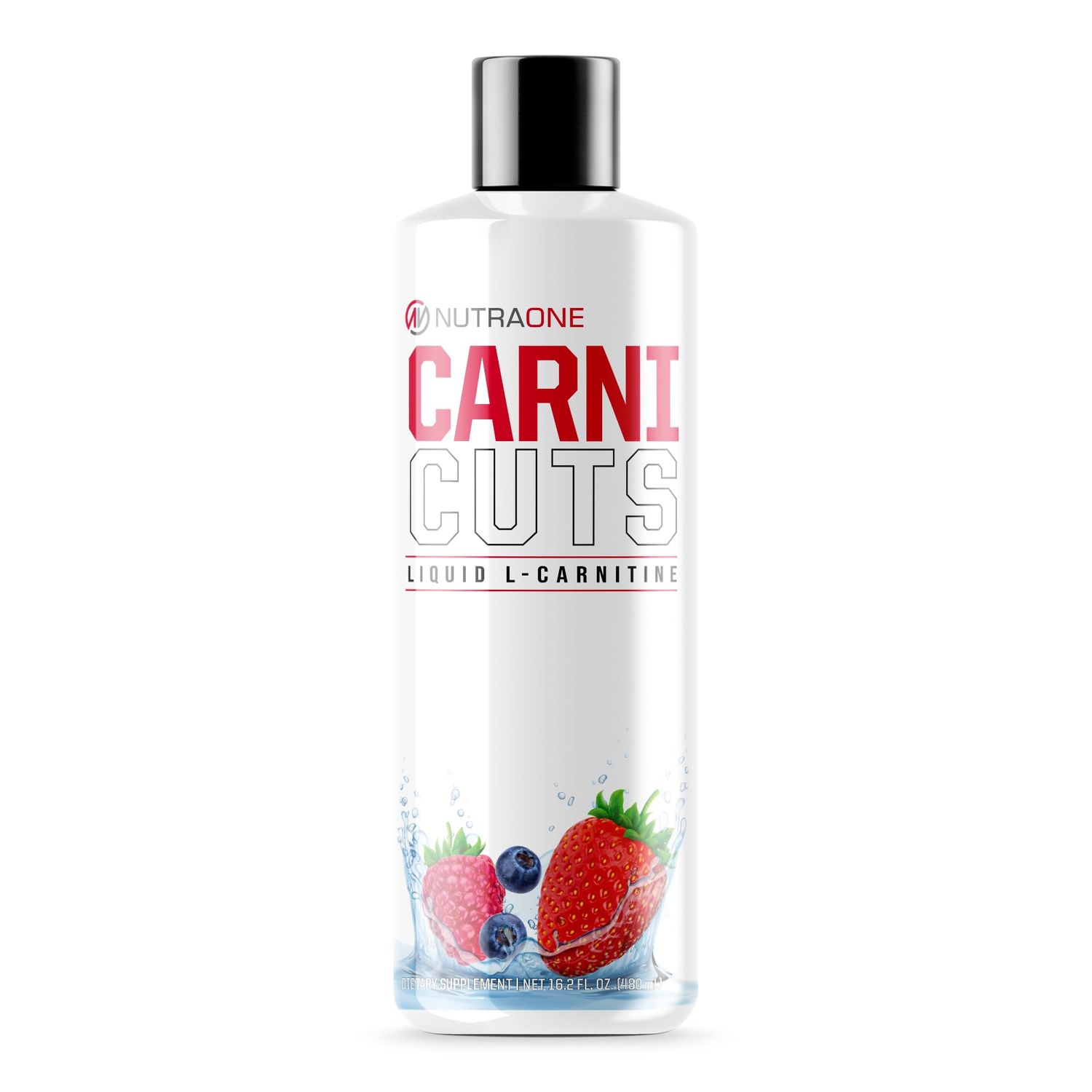 NutraOne Carnicuts L-Carnitine Liquid Supplement Stimulant Free* (Berry Blast - 32 Servings)