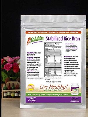 Stabilized Rice Bran Powder (Manna) 1.3 Lbs 600g As Seen with Patty On TV