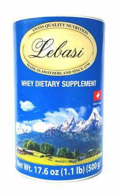 Lebasi Lactoserum Swiss Whey Supplement Powder Immune Support Suero de Leche 500 gr Two Pack