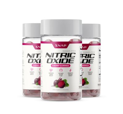 Snap Supplements Nitric Oxide Beet Root Gummies - Support Healthy Blood Circulation,180 Gummies