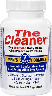 Century Systms The Cleaner Detox, 7-Day Complete Internal Cleansing Formula for Men, Support Digestive Health, 52 Vegetarian Capsules