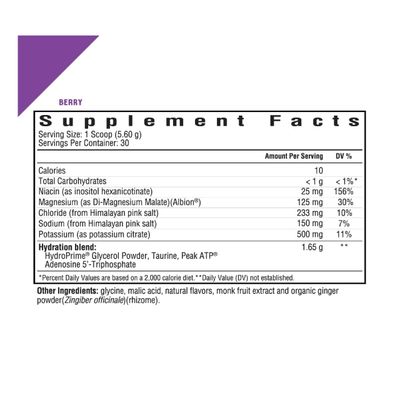Seeking Health Optimal Electrolyte Powder, Berry Flavor, Healthy Energy and Endurance Support, Promotes Hydration and Healthy Muscles, Vegan and Vegetarian (30 servings)*