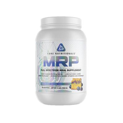 Core Nutritionals Platinum MRP Full Spectrum Meal Replacement, Sustained Release for All Day Amino Acid Support, 27G Protein, 20 Servings (Blueberry Crumb Cake)