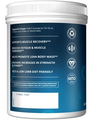 MRM BCAA+G RELOAD Post-Workout Recovery - Lemon, 840g - 60 Servings Per Container