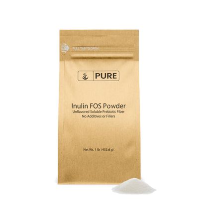 Pure Original Ingredients Inulin FOS Powder (1 lb) Always Pure, No Fillers Or Additives, Lab Verified
