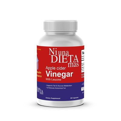 Reduce Abdominal Fat - Apple Cider Vinegar Capsules - Best for Weight Loss - NI UNA DIETA MS