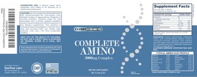 StarPass Labs Complete Amino Formula, Build Stronger Muscles and Increase Energy | Amino Supplements 90 Count