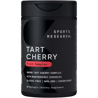 Sports Research Tart Cherry Concentrate - Made from Montmorency Tart Cherries - Non-GMO &amp; Gluten Free (60 Liquid Softgels)