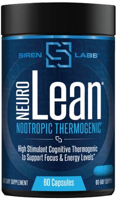 Siren Labs Neuro Lean Concentrated Thermogenic for Health, Water Loss, Energy and Focus - 60 Capsules