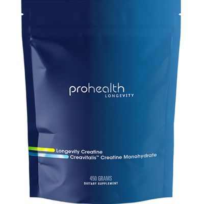 ProHealth Longevity Micronized Creatine. Pharmaceutical Grade Creatine Monohydrate is Easier on Kidneys. Supports Brain Function and Muscle Growth as You Age. 5 g/Serving, 90 Servings, 3 Month Supply