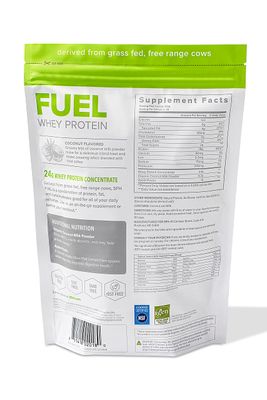 SFH Fuel Whey Protein Powder Great Tasting Grass Fed Whey | MCTs & Fiber for Energy | All Natural | Soy Free, Gluten Free, No RBST, No Artificial Flavors (Coconut (2lb Bag))