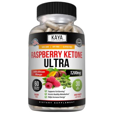 Kaya Naturals Keto Diet Raspberry Ketone - Weight Loss Supplement, Appetite Control, Boost Metabolism - 60 Count