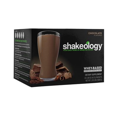 Shakeology Whey Protein Powder Blend - Gluten Free, Superfood Protein Shake with Vitamins and Minerals - Helps Support Healthy Weight Loss, Lean Muscle Support, Gut Health - Chocolate, 14 Servings