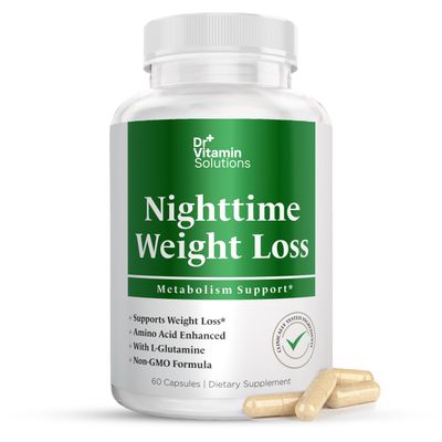 Dr Vitamin Nighttime Fat Burner Supplements - Appetite Suppressants for Weight Loss - Night-Time Fat Burner for Women and Men Supporting Sleep &amp; Relaxation - Metabolism Booster Weight Loss Pills - 60