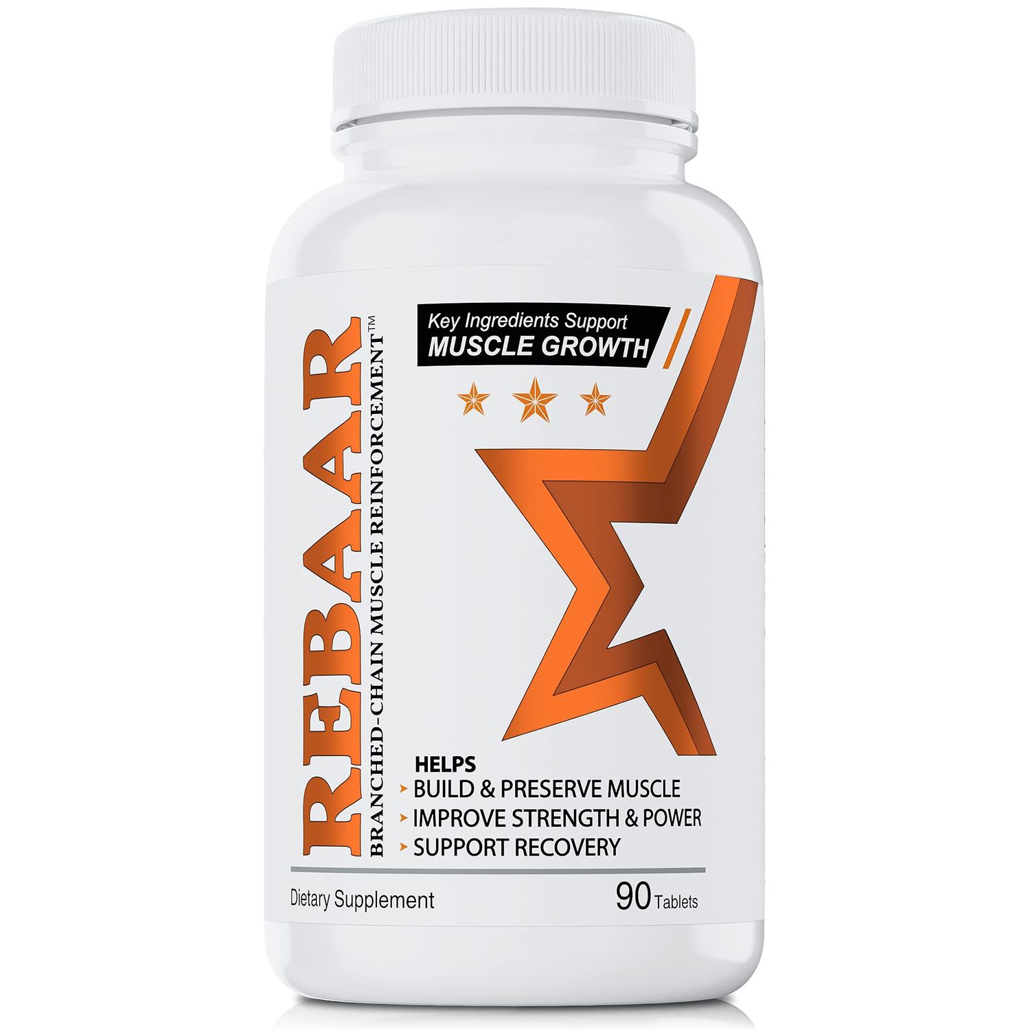 BELDT Labs REBAAR BCAA Capsules Keto Friendly Branched Chain Essential Amino Acids - Perfect for Amino Energy, Post Workout and Muscle Recovery - 90 Tablets