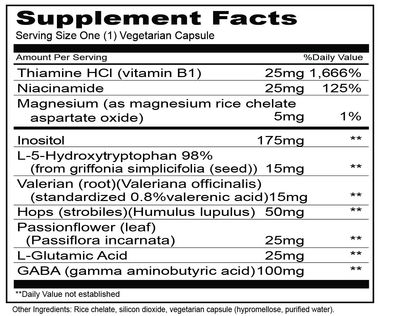 Priority One Vitamins 5 Hydroxy GABA (Gamma Aminobutyric Acid) (5HTP)* 90 Vegetarian Capsules