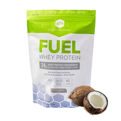 SFH Fuel Whey Protein Powder Great Tasting Grass Fed Whey | MCTs & Fiber for Energy | All Natural | Soy Free, Gluten Free, No RBST, No Artificial Flavors (Coconut (2lb Bag)) SFH Fuel Whey Protein Powder Great Tasting Grass Fed Whey | MCTs & Fiber for Energy | All Natural | Soy Free, Gluten Free, No RBST, No Artificial Flavors (Coconut (2lb Bag))