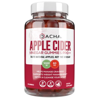 Premium Apple Cider Vinegar Gummies - 80 Count, 1000mg Raw, Organic, Unfiltered ACV from The Mother, Not Sticky, Immune, Detox, Fitness &amp; Acid Reflux Heartburn Pomegranate Beet Root Vitamin B9 B12