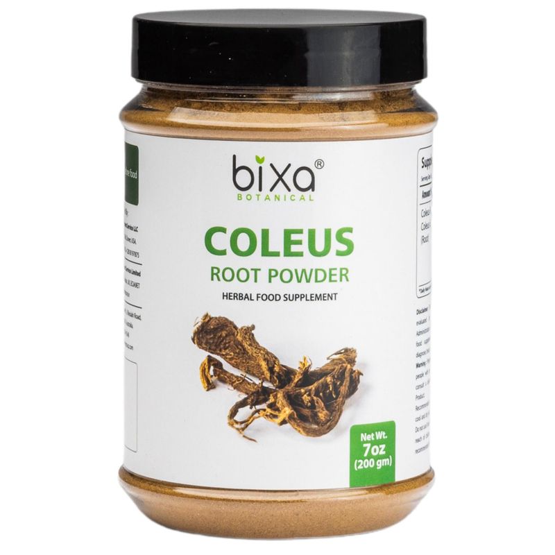 bixa BOTANICAL Coleus Root Powder 7 Oz (200g) (Coleus forskohlii) | Supports Healthy Metabolism &amp; Weight Management
