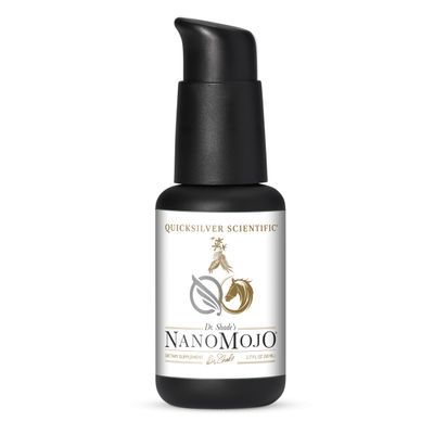 Quicksilver Scientific NanoMojo - Male-Specific Endurance Elixir &amp; Energy Boost Support - 19 Herbs Including Epimedium for Men, Rhodiola Extract, Herbal Ginseng, and Adaptogenic Herbs (1.7oz / 50ml)